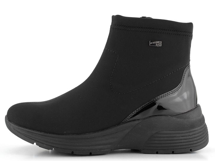 Remonte čierna textilná členková obuv s membránou D6677-03