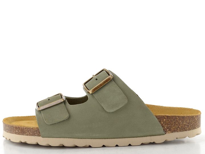 BIO Life pantofle fuzbetové zelené 0014.2985 Lena/924