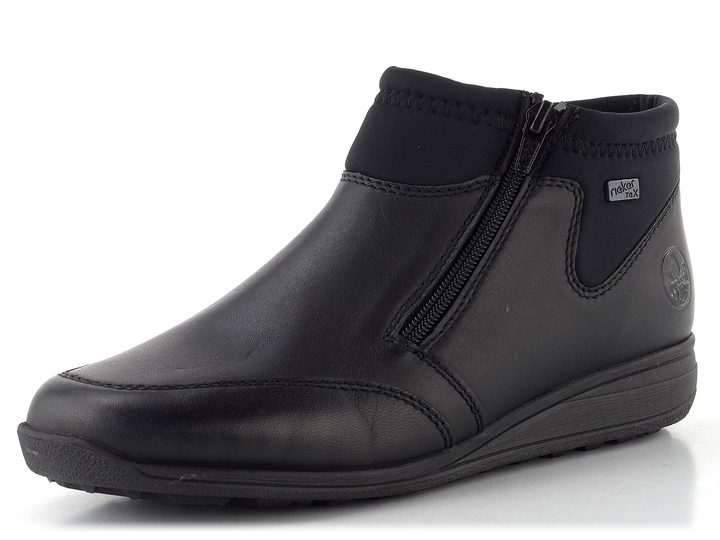 Rieker zipový kotník s membránou černý 47270-00