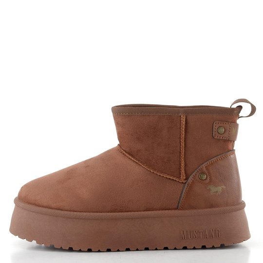 Mustang válenky na platformě brown 15M0202001