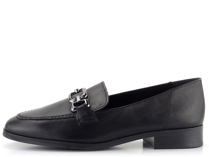 Tamaris mokasíny Black Leather 1-24213-41