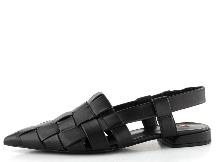 Högl baleríny s volnou patou schwarz 1-101930-0100