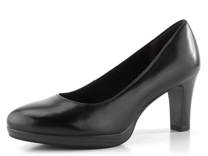 Tamaris kožené hladké lodičky Black 1-22410-41