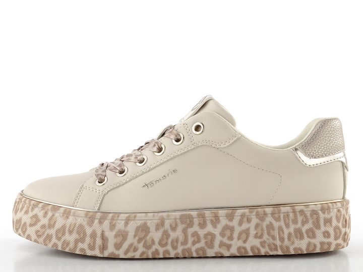 Tamaris tenisky na platformě leopard combi 1-23751-44