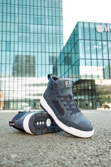 Rieker Revolution členková obuv s membránou temne šedá U0069-45