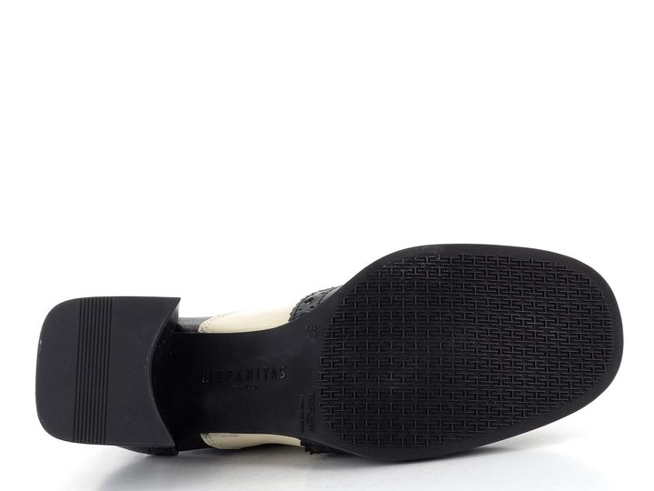 Hispanitas šněrovací polobotky na podpatku black/milk CHI243579
