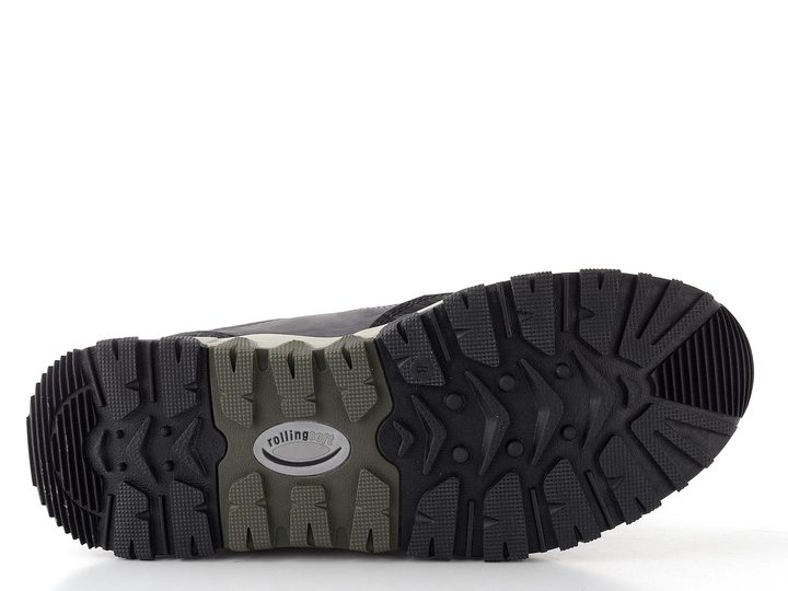 Gabor Rollingsoft pánské kožené polobotky iron/black 8005.15.03