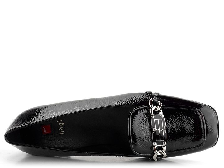 Högl lakované mokasíny černé 6-101725