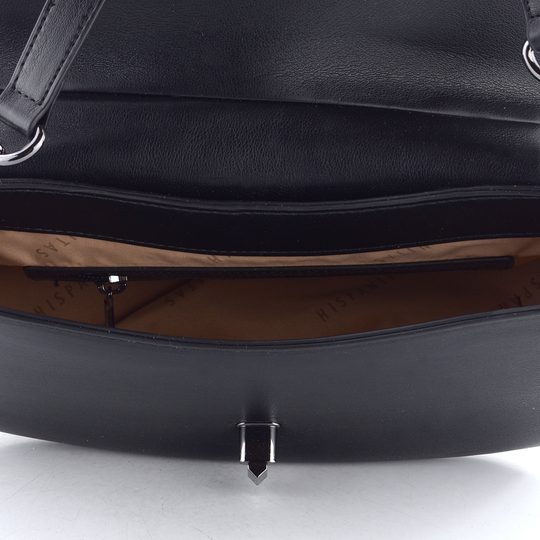 Hispanitas luxusná kabelka so vzorovanou klopou black/white BI254150