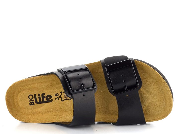 BIO Life pantofle fuzbetové černé 2011.71 Pisa/820