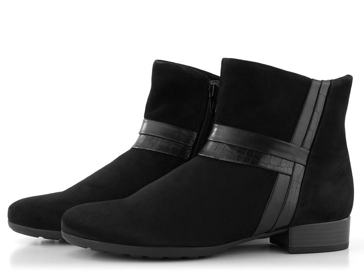 Gabor širšia členková obuv čierna 92.713.47