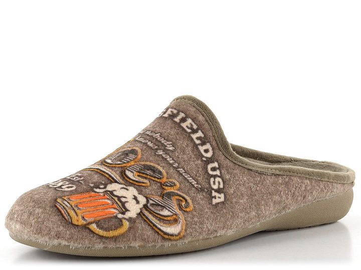 Domácí pánske papuče s obrázkom piva 5060-022