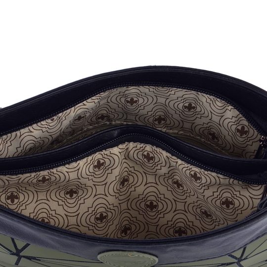 Rieker crossbody kabelka khaki se vzorem H1316-54