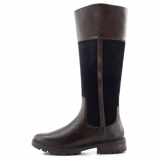 Ara kožené kozačky Cambridge cacao/blau 12-11274-13