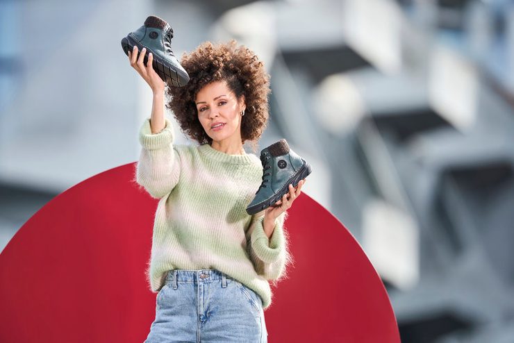 Rieker šněrovací kotník tmavě zelený 55040-54