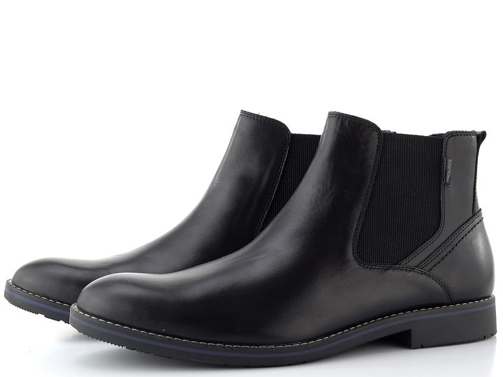 Pikolinos pánský kožený chelsea kotník Leon black M4V-8063