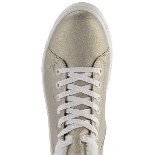 Rieker Revolution členková obuv na platforme svetlá W1071-90