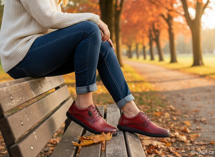 Barton polobotky na šněrování červené 25160