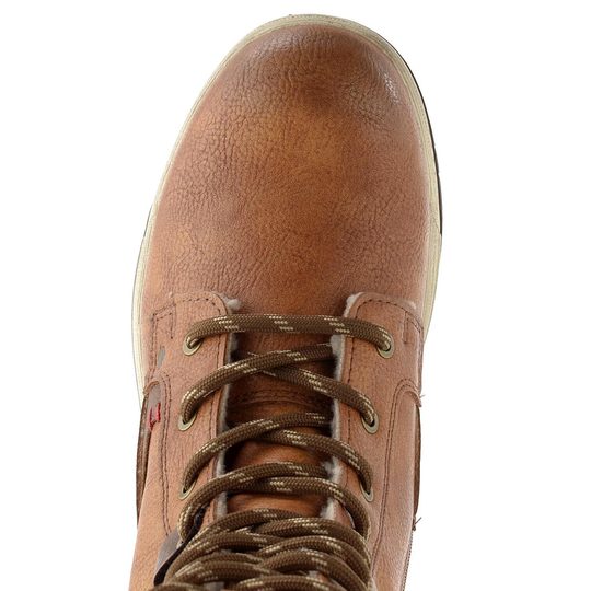 Mustang šněrovací kozačky cognac 15M0092006