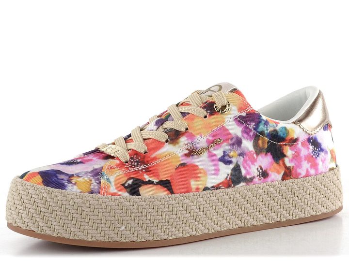 Tamaris farebné tenisky na platforme Orange Comb 1-23795-44