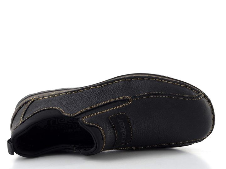 Rieker extra široké mokasíny čierne 05363-00