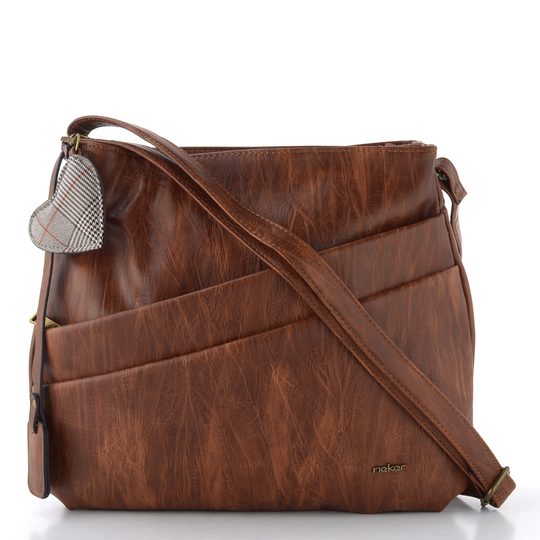 Rieker crossbody kabelka hnedá so srdcom H1005-22
