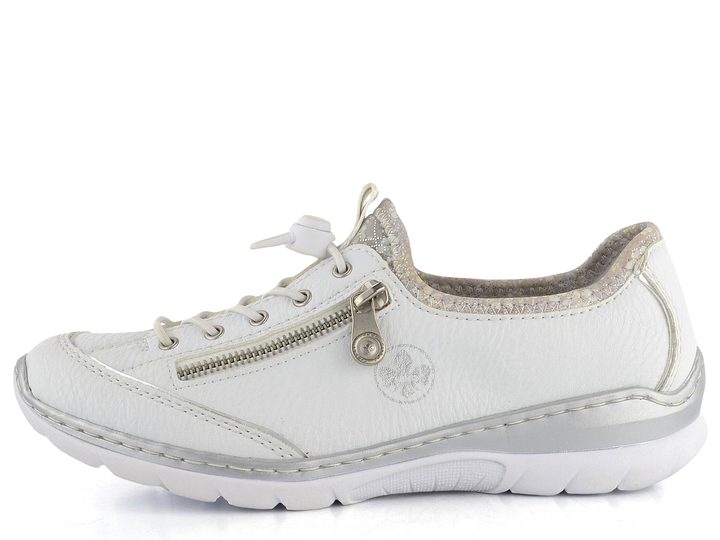 Rieker biele nazúvacie poltopánky L32P2-80