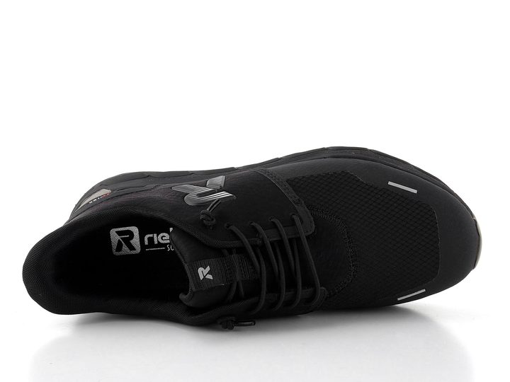 Rieker Sport čierne nazúvacie tenisky M9051-00
