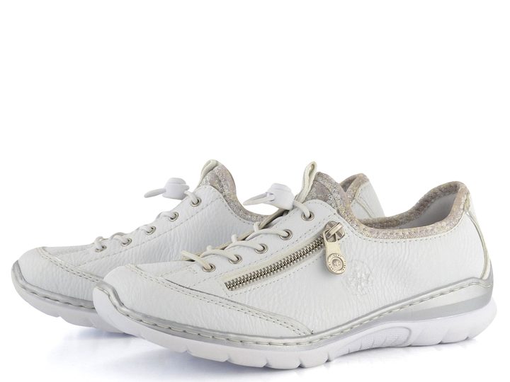 Rieker biele nazúvacie poltopánky L32P2-80