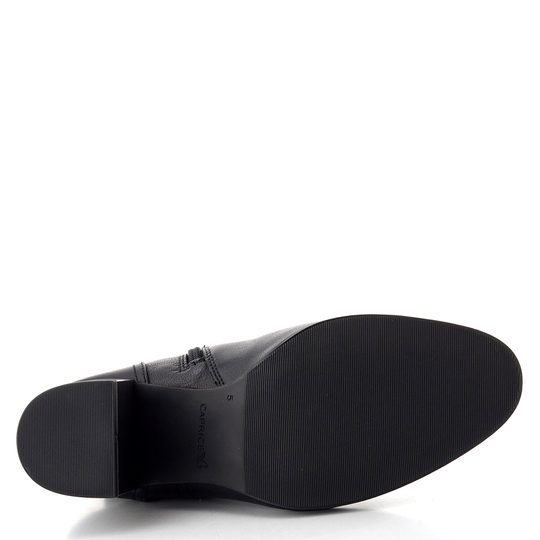 Caprice kotník na podpatku černý 9-25306-45-022