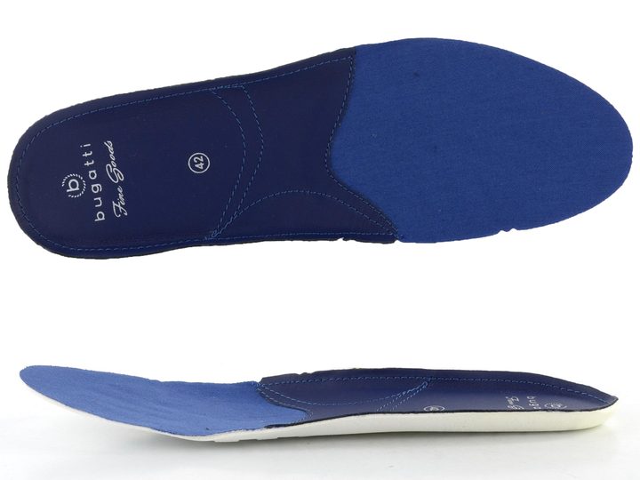 Bugatti kombinované polobotky modro-hnědé 311-A9Q05-4069