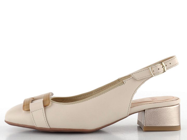 Ara širší lodičky s volnou patou Graz Marmor/Sand 12-20428-05