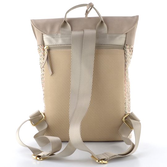 Rieker béžový batoh s klopou beige/ginger H1386-94