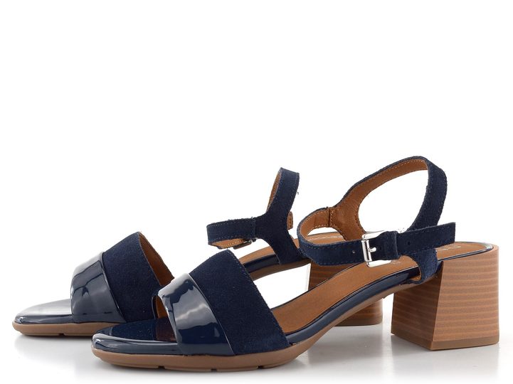 Geox sandále na podpätku New MaryKarmen Navy D35RLB022HHC4002