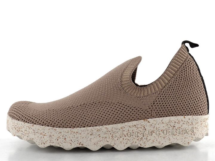 Asportuguesas prozouvací úpletové polobotky taupe P018226002