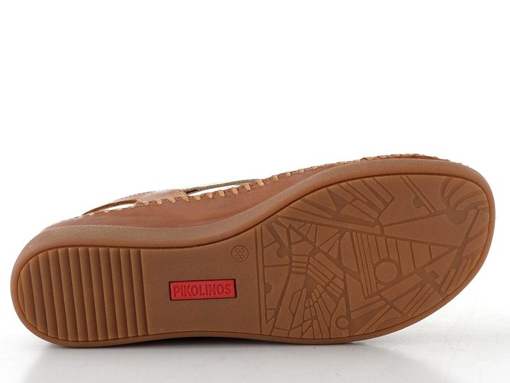 Pikolinos sandály s proplétanými  pásky Cadaques nata W8K-1839C2