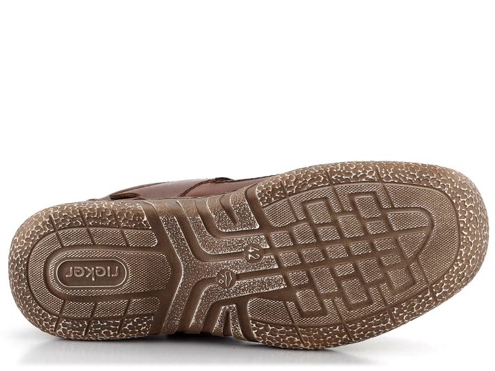 Rieker vzdušné polobotky s páskem na suchý zip hnědé 03578-24