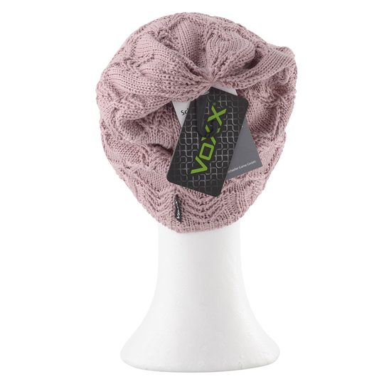 Voxx pletená čepice bavlněná Navara starorůžová 119012