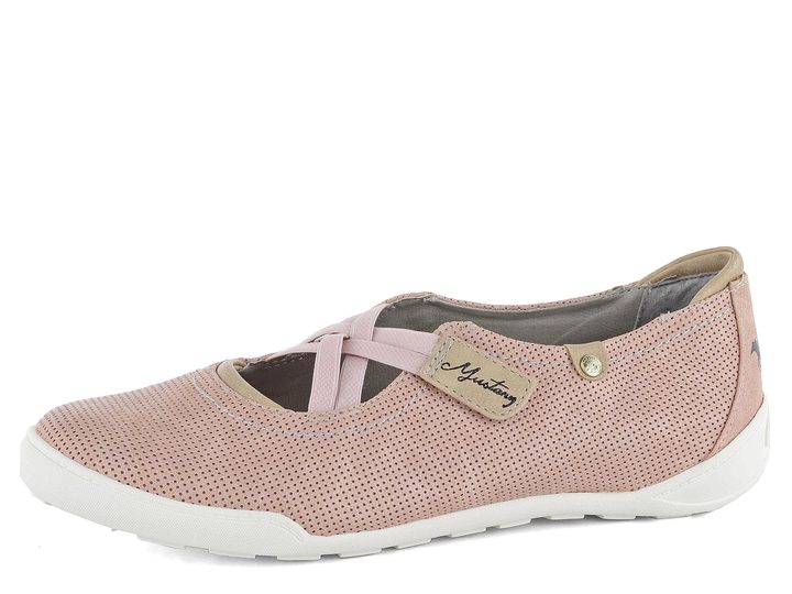 Mustang růžové baleríny s gumičkami 1314-201