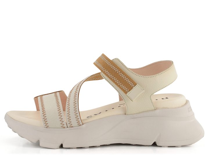 Hispanitas sandále na platforme Jamaica Desert/Nata CHV243459