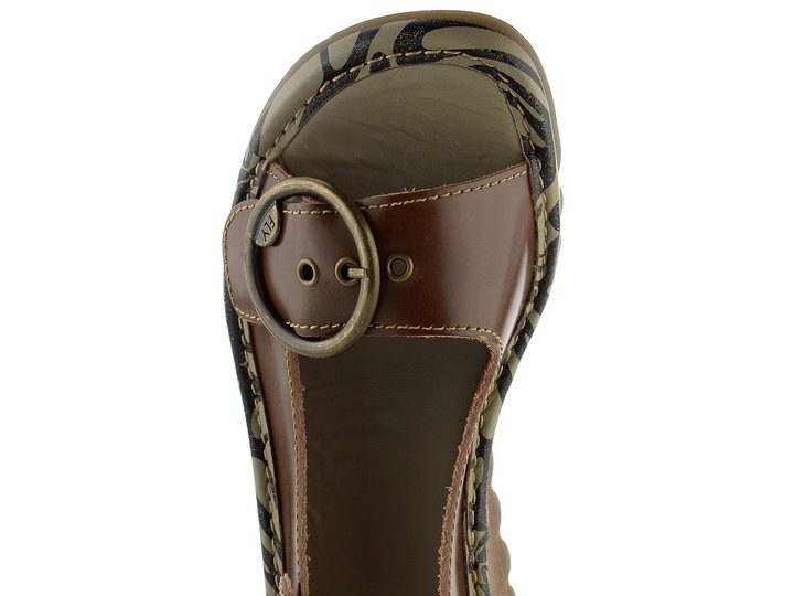 Fly London sandále hnedé Tram Camel P500723002