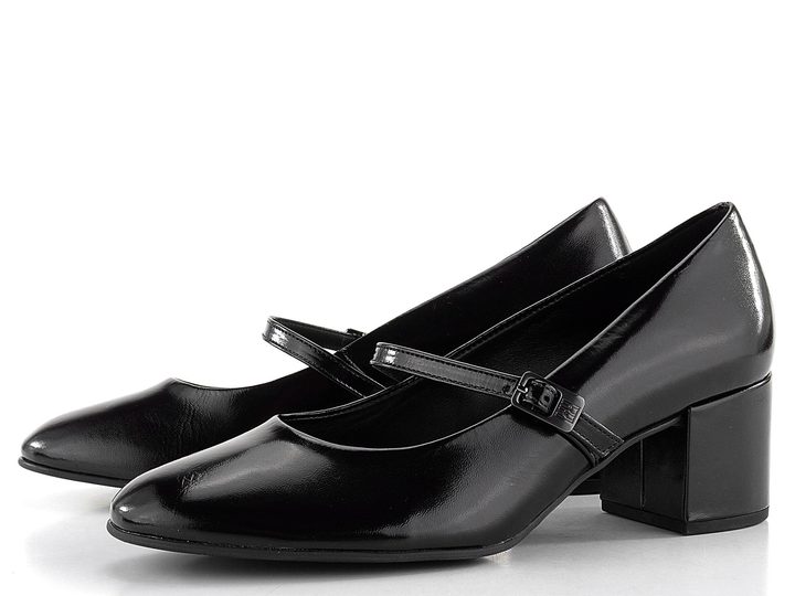 Högl čierne lodičky s priehlavkovým pásikom 8-104210