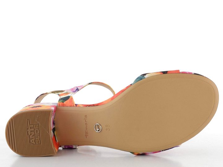 Tamaris sandály na širokém podpatku Orange Comb 1-28208-44