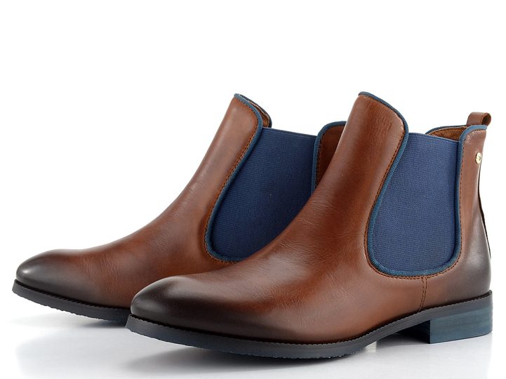 Pikolinos hnedo-modré chelsea členkové topánky Royal W4D-8637ST