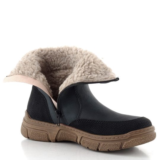 Rieker řasený kotník s membránou modrý 72382-14