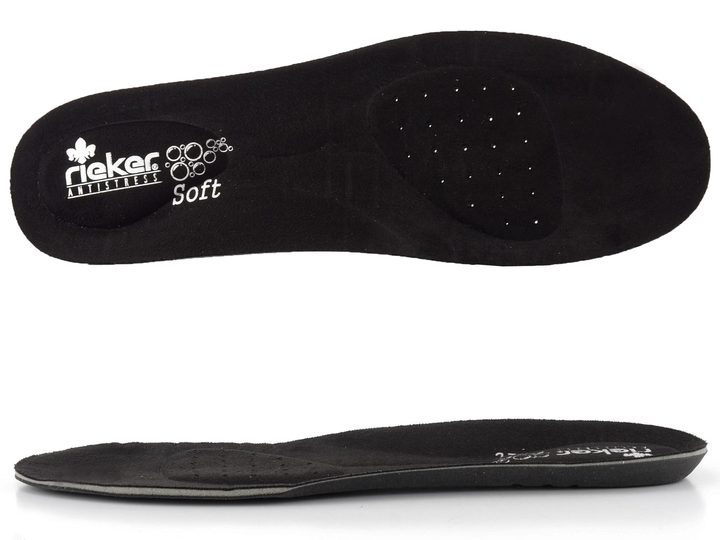 Rieker poltopánky na suchý zips čierne L4868-00