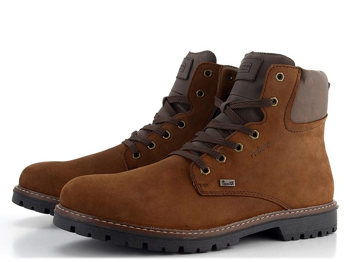 Rieker pánský vyteplený kotník s membránou hnědý F3606-22