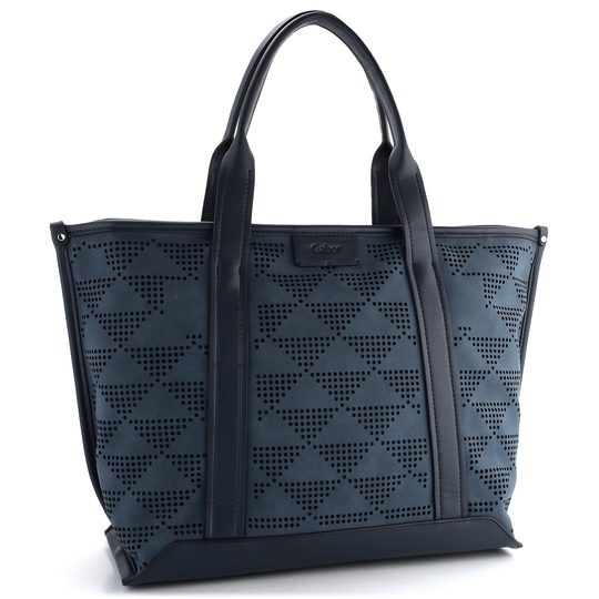 Gabor tmavo modrá shopper kabelka so vzorom Talina Dark Blue 010612
