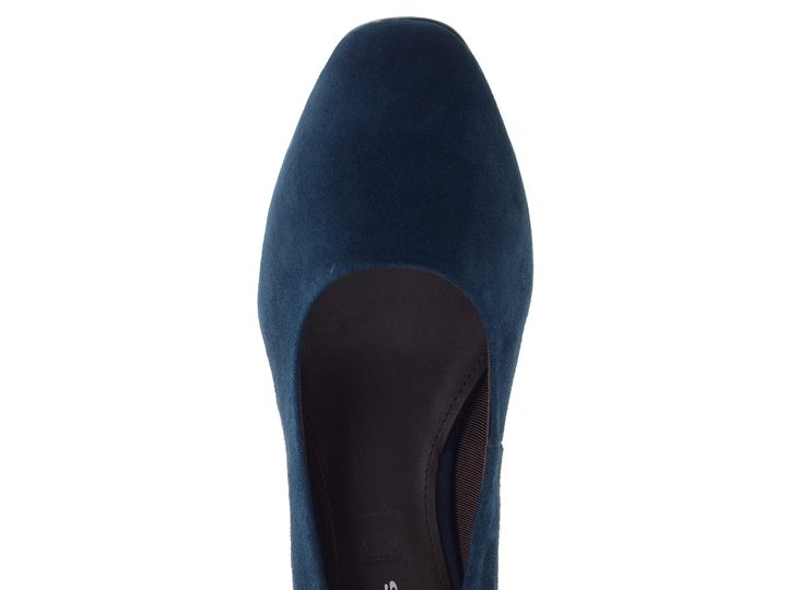 Tamaris lodičky se širokým podpatkem navy suede 1-22437-47