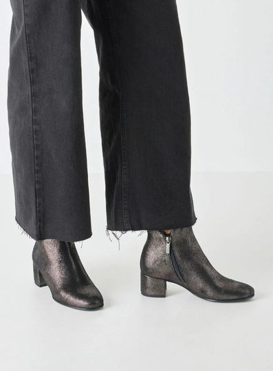 Tamaris elegantní textilní kotník pewter 1-25354-43